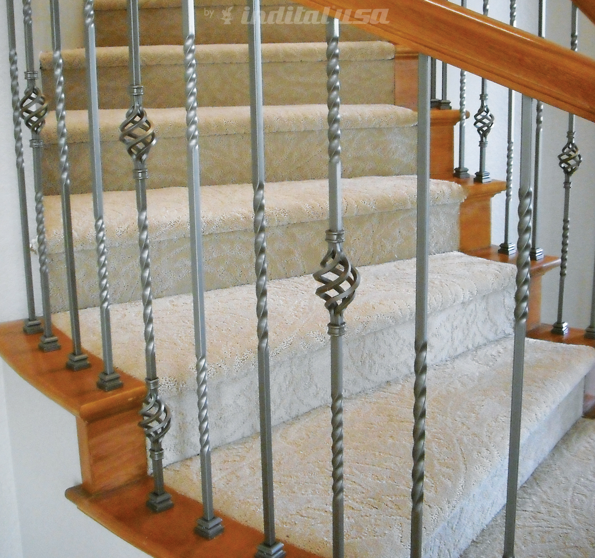 Indital Powder Coated Wrought Iron Balusters